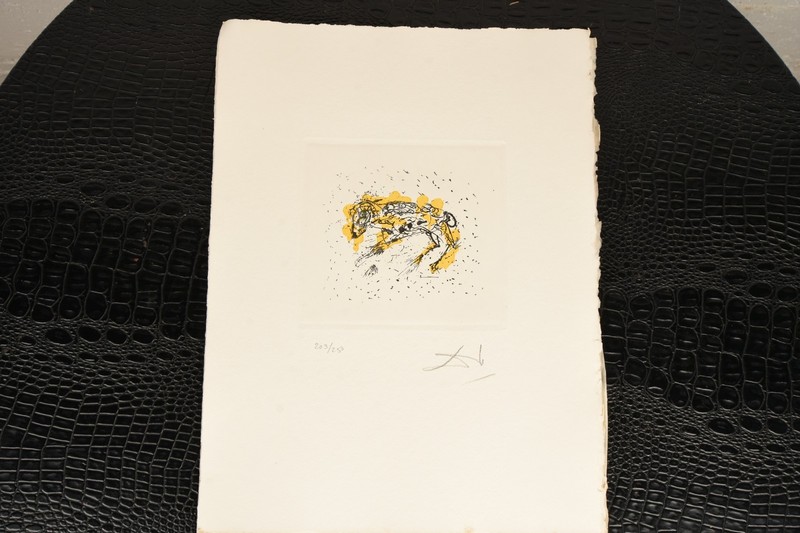 Salvador Dali Aries From The Zodiac Suite Hand Signed and Numbered 203/250