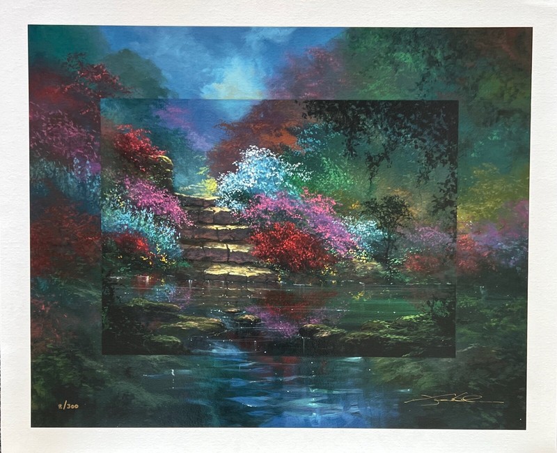 James Coleman GARDEN STEPS Hand Signed Limited Edition Serigraph Art gallery