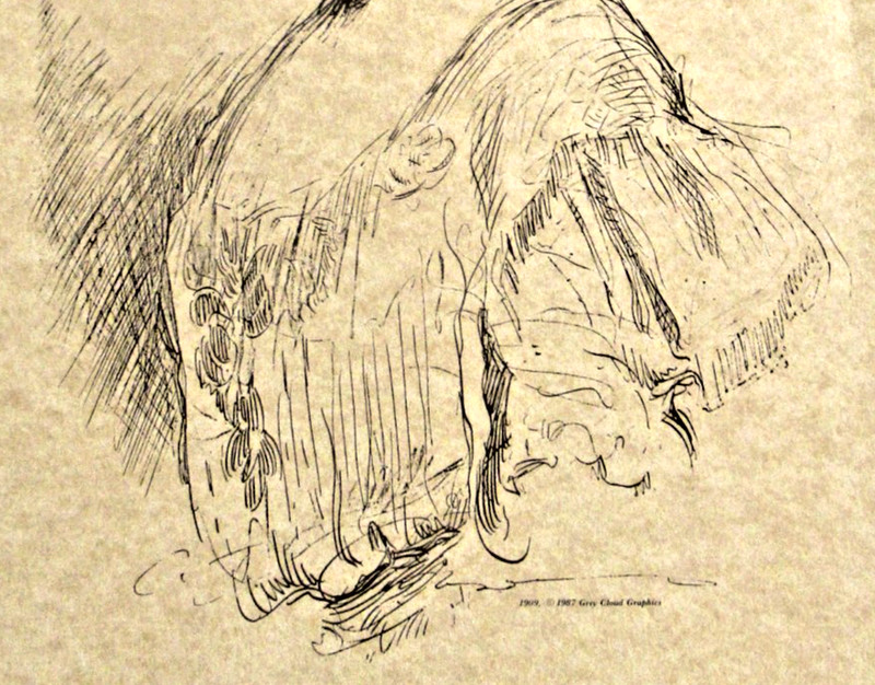 "THE DEBUTANTE" ~ (GIBSON GIRL) ~ ** 1909 PEN-AND-INK SKETCH - (11" X 14") ** gallery