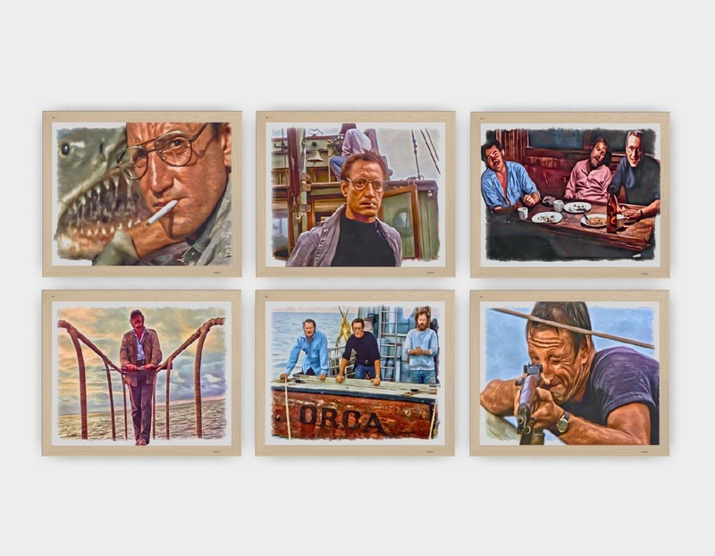 Jaws Movie Art Print Set of 6 8×10″ Gonna Need a Bigger Boat Movie Posters
