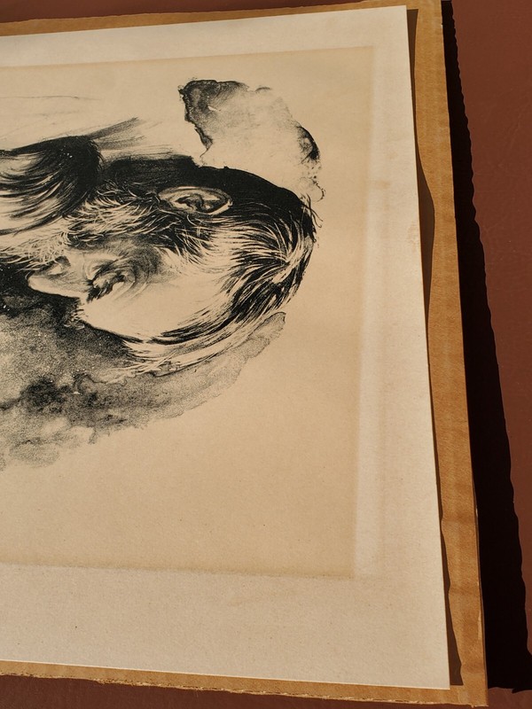 SANDU LIBERMAN SIGNED & NUMBERED 149/200 "FATHER & Child" LITHOGRAPH 21 x 26 gallery