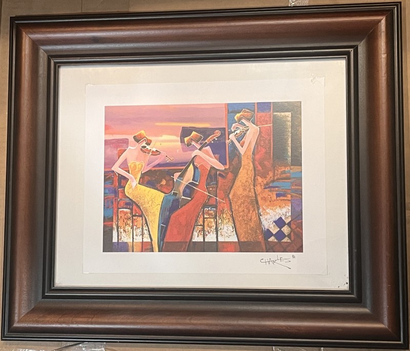 Charles Lee «Andante» 2006 Signed 7″ x 9 3/8″ Seriolithograph in Color & Framed