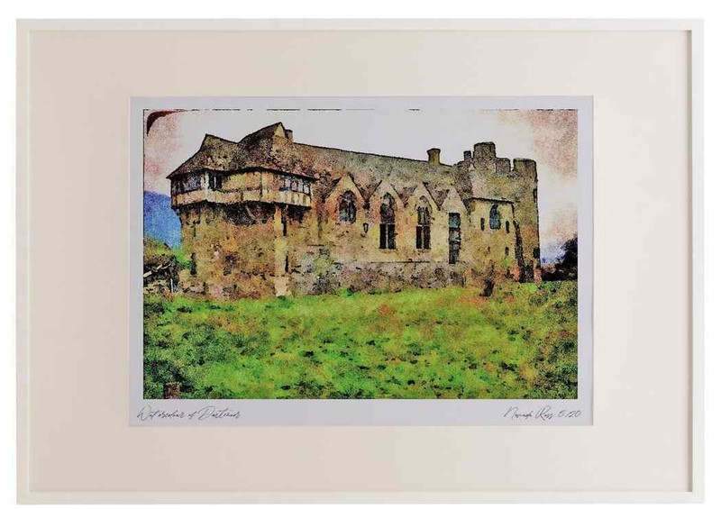 808064 Stokesay Castle Shropshire England U.K. A3 Picture Frame Watercolour pri