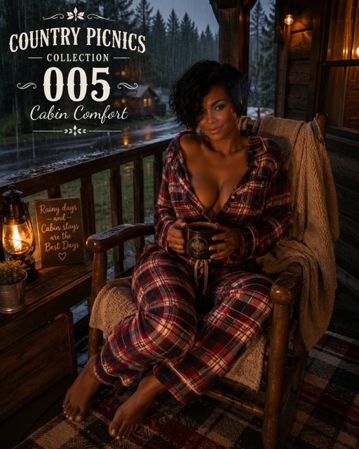 Sexy Rainy Day Beauty – Cabin Comfort | Country Picnics #005 4×6 print