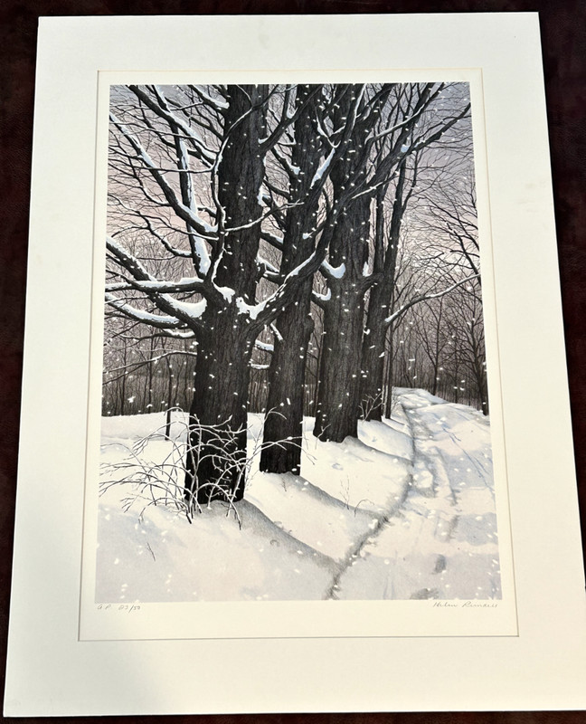 COUNTRY LANE BY HELEN RUNDELL ORIGINAL LITHOGRAPH ON PAPER ARTIST PROOF 23/50