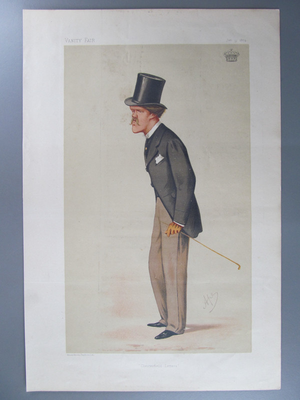Earl of Desart, Original Vanity Fair Lithograph by Ape, 1874 (6)