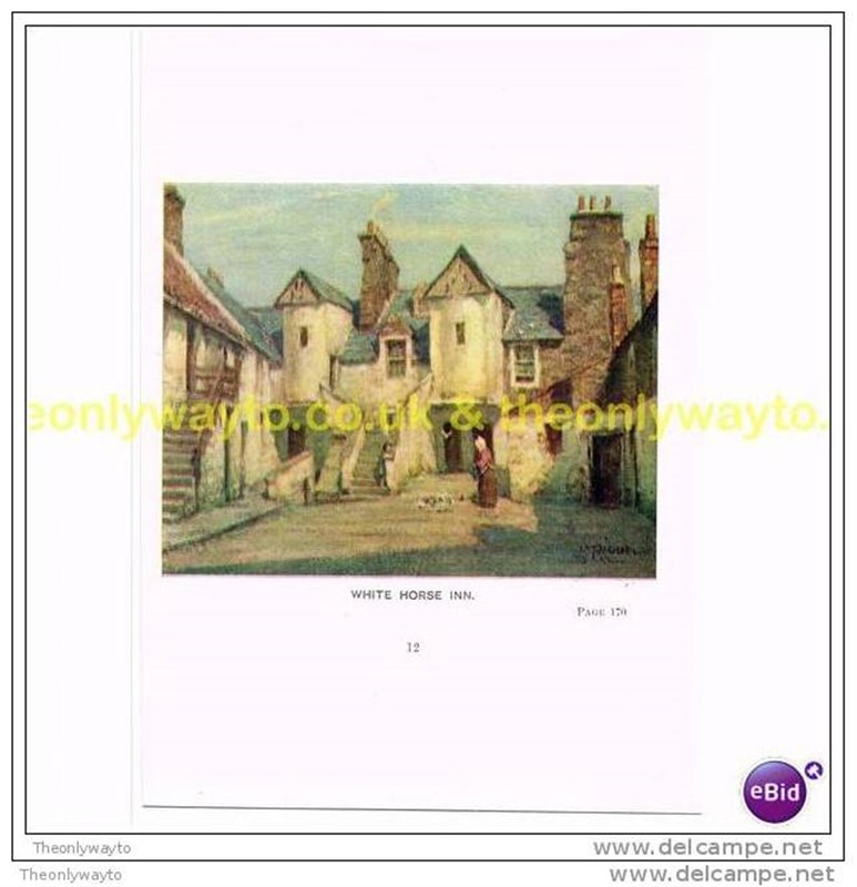 WHITE HORSE INN, EDINBURGH, SCOTLAND, c1929, Book Illustration