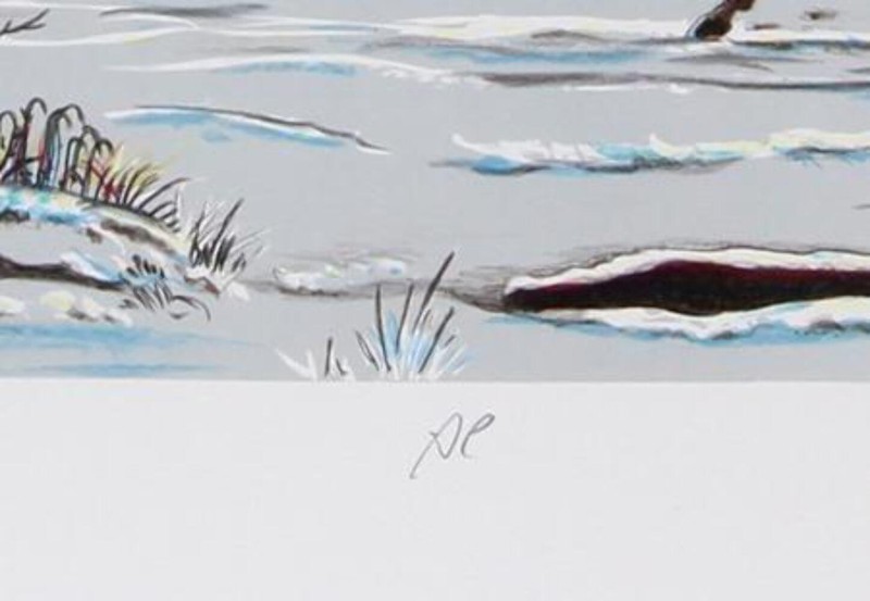 Bogdan Grom, Winter Tranquility, Lithograph, signed and numbered in pencil gallery