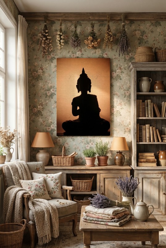 Artographie - Buddha Statue Shadow - Art Print on Paper or Canvas gallery