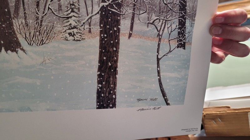 Beautiful "The Hollow" Print By Marvin Hill signed & Numbered 12 X 24 gallery