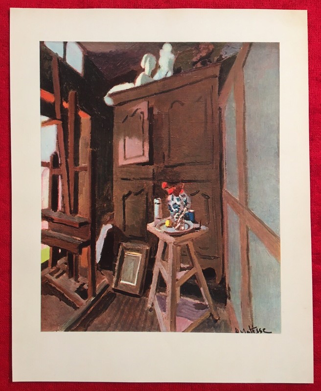 Henri Matisse,Studio Interior,Rare,Vintage,Offs.Lithograph,1939,Platesigned