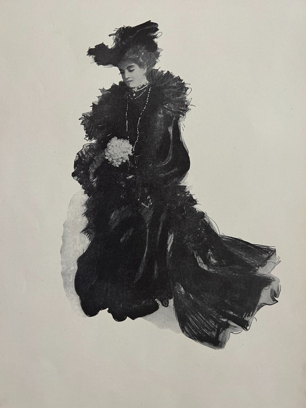 "The Young Widow" by Henry Hutt Print, 11" x 7 1/2" (Image)