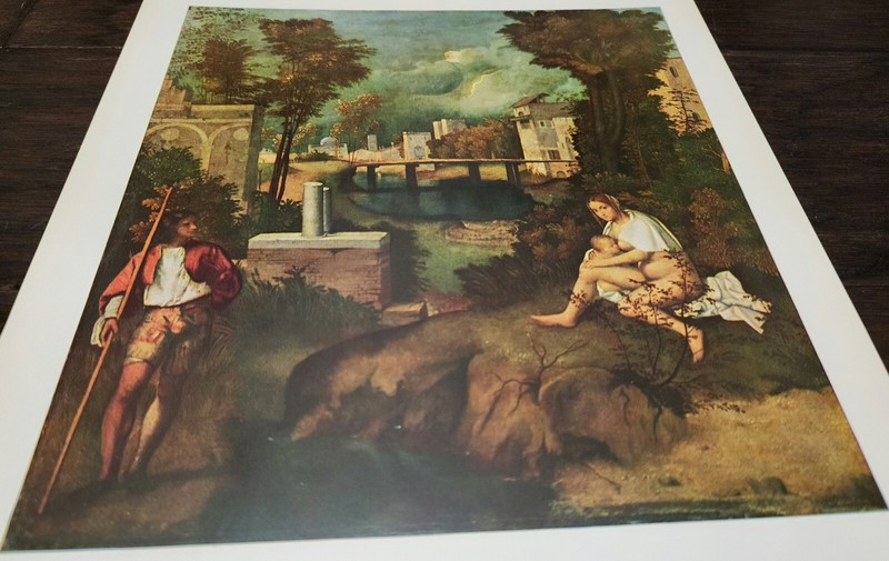Metropolitan Seminars In Art Plate #133 The Tempest Giorgione 12-1/2″x9-1/2″