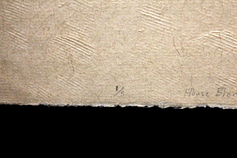 "French Roast" Relief Collagraph oil Based Ink on Yucatan Paper Donn Rawlings gallery
