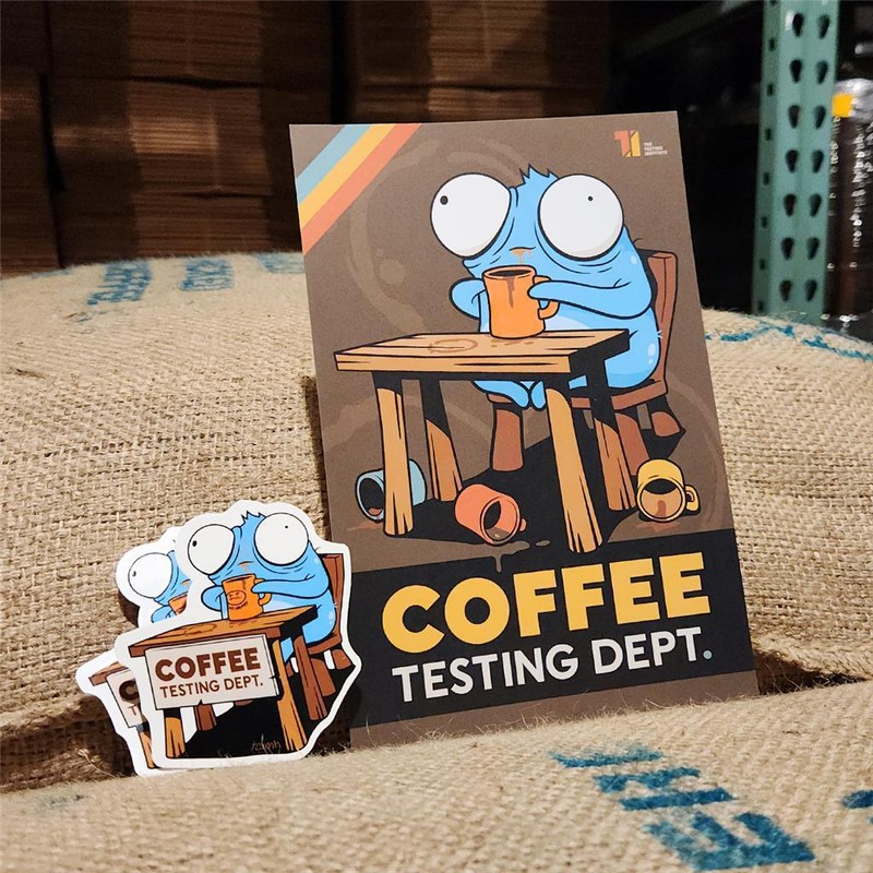ANDREW BELL COFFEE TESTING DEPARTMENT LOWBROW ART PRINT BY DEAD ZEBRA gallery
