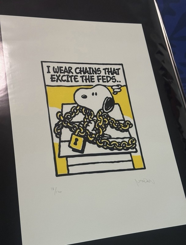Mark Drew Chains That Excite The Feds Print SET Both Colors Gold/silver /120 gallery