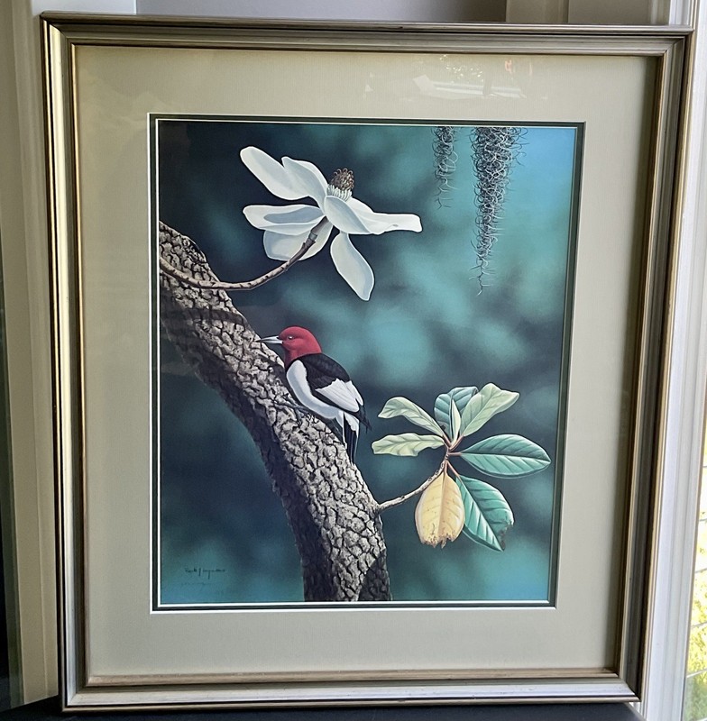 Vintage Ron Louque Print ELEGANCE Hand Signed Framed #253/750 Art 1980