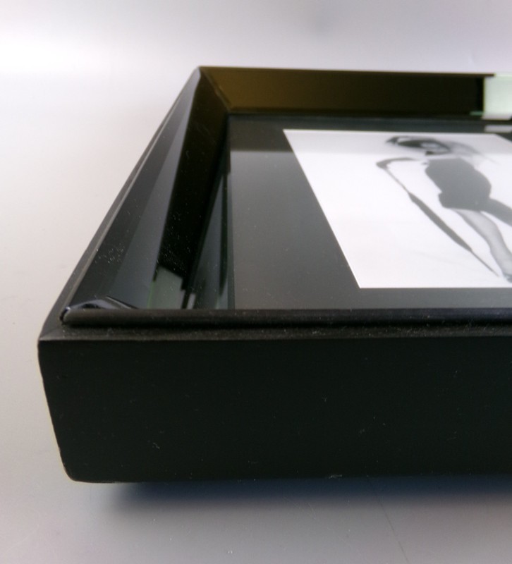 Audrey Hepburn Breakfast At Tiffanys Photo Print. Quality Black Glass Frame 47cm gallery