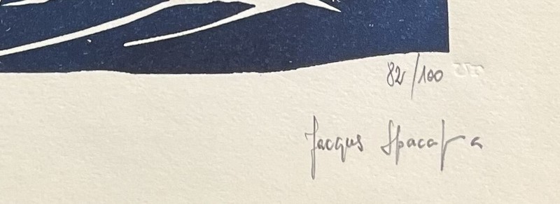 Jacques Spacagna (1936-1990) French Silkscreen on Paper Hand Signed and Numbered gallery