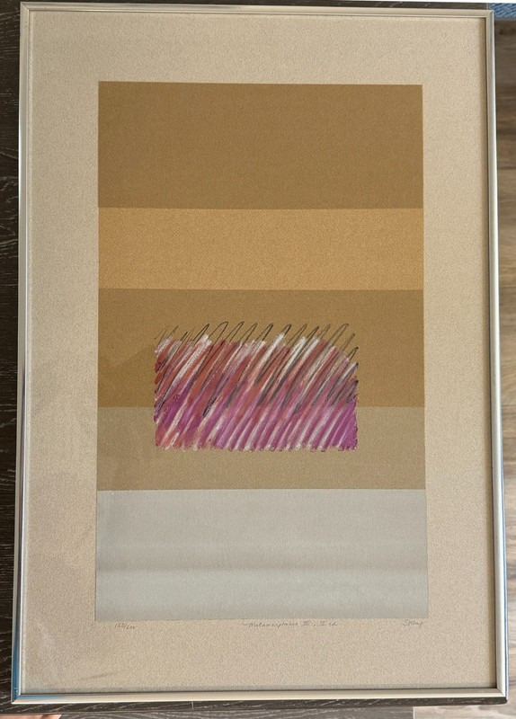 Andre Strong Abstract ‘Metamorphosis III’ 150/200 lithograph framed 26×18 pastel