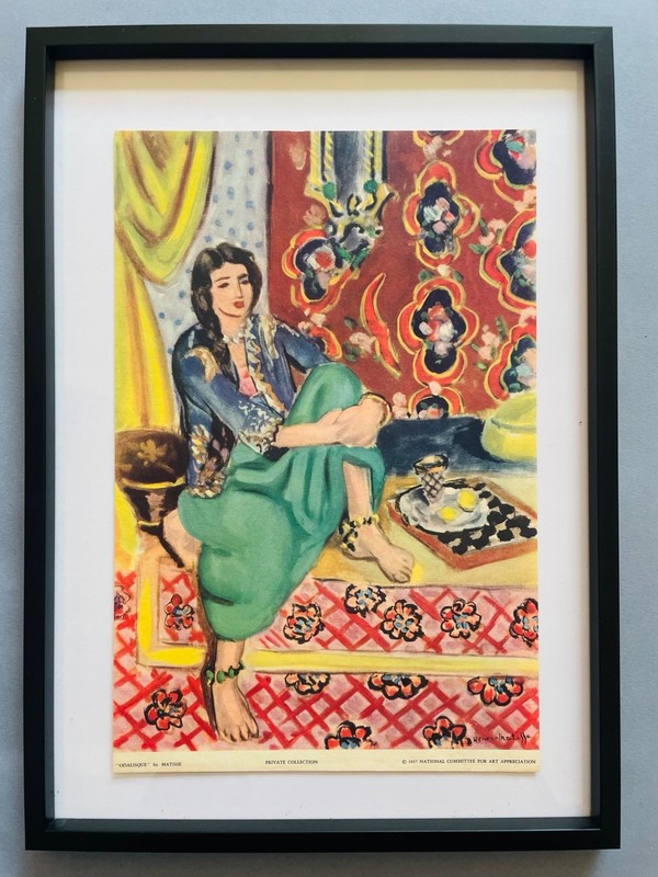 Matisse Henri Original Vintage o/s Lithograpth Odalisque 1937 Art France G13
