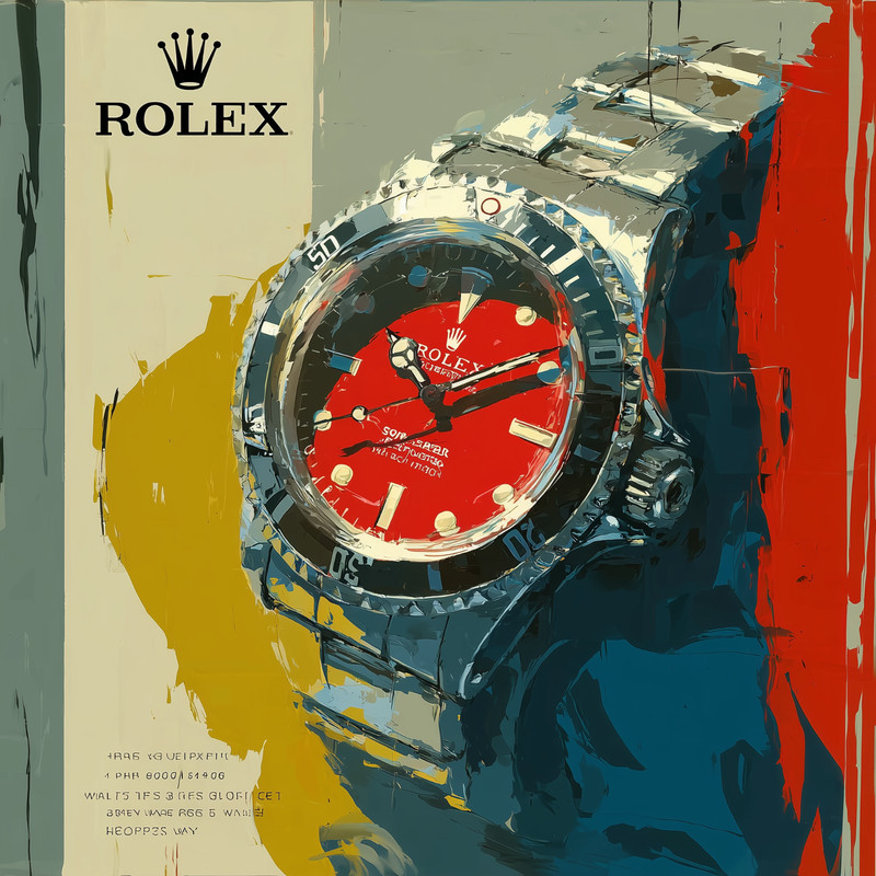 Rolex Watch Pop Art 24×24 Giclée Art Print Ltd 1/25 Signed COA Rombley Y86