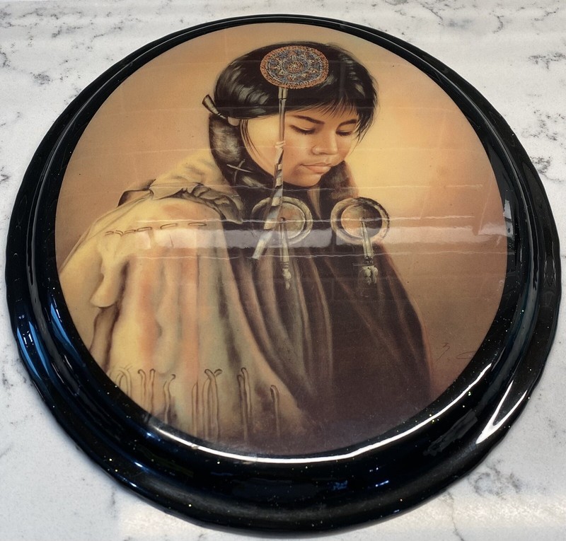 Vintage Set Z Garcia NATIVE AMERICAN INDIAN PRINT Decoupage Plaques Gallery Wall gallery