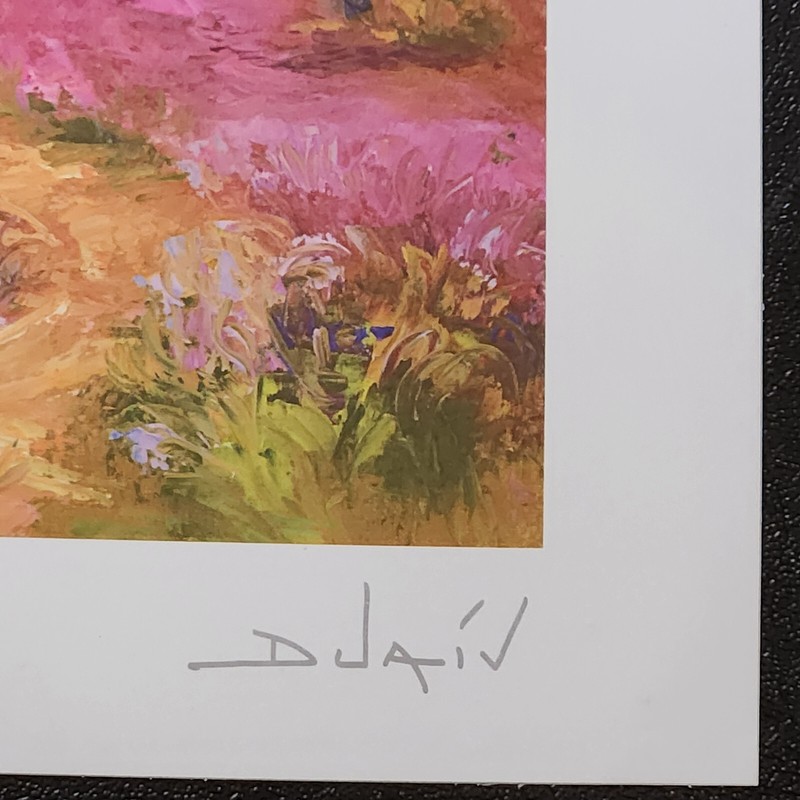 Duaiv "Arrivee au Lac" - Seriolithograph with COA - 2015 (10 1/2" X 9") gallery