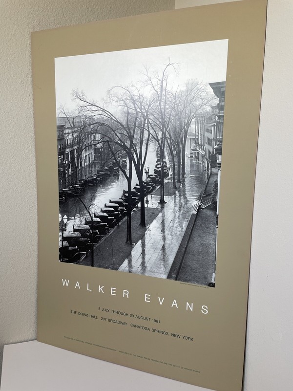 1981 Walker Evans Photograph Museum Vintage New York Poster