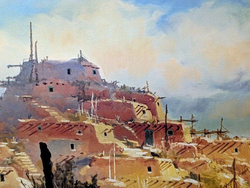 James Coleman; Long Shadows; 1988, 23"x 28" Lithograph Signed Auto - New Mexico gallery