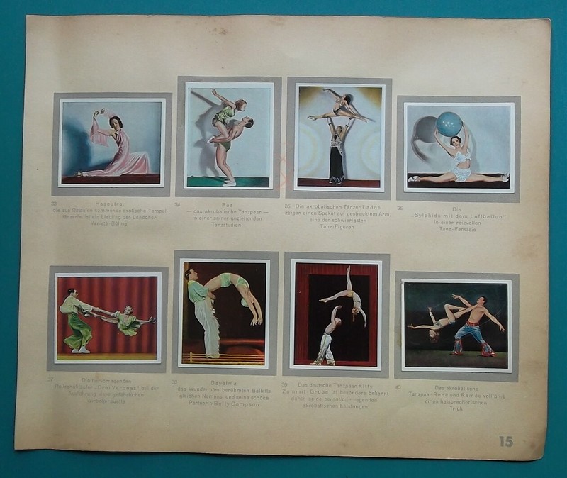 1935 VARIETY STARS Dancers Compson Paz Hasoutra Ladde Daysima – COLOR