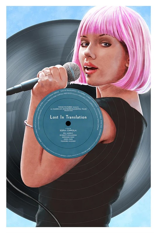 Lost in Translation Neil Davis Movie Film Poster Archival Print Art 24×36 Mondo