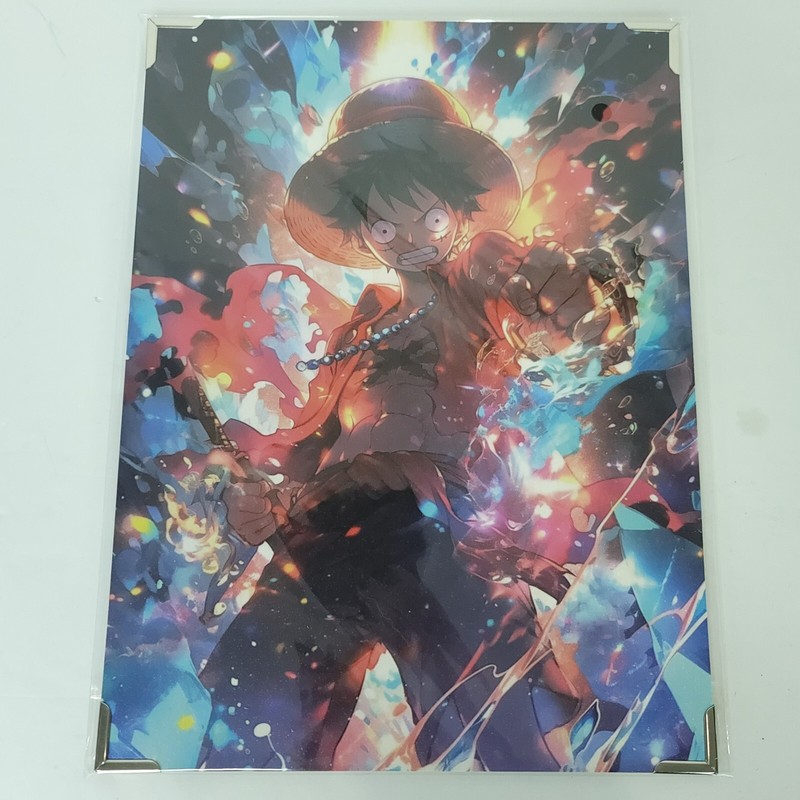 Luffy #008 One Piece Double-sided Art Board Size A4 8″ x 11″ Waifu Card