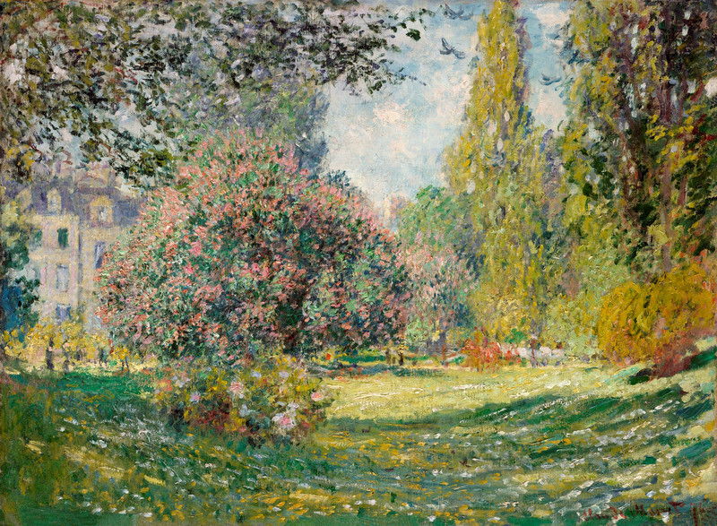 Landscape The Parc Monceau (1876) by Claude Monet,.