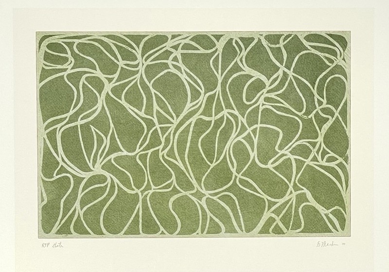 Brice Marden Art Print Card – Greyer Muses (State), 2001 Gemini Gallery 4.25”x6”