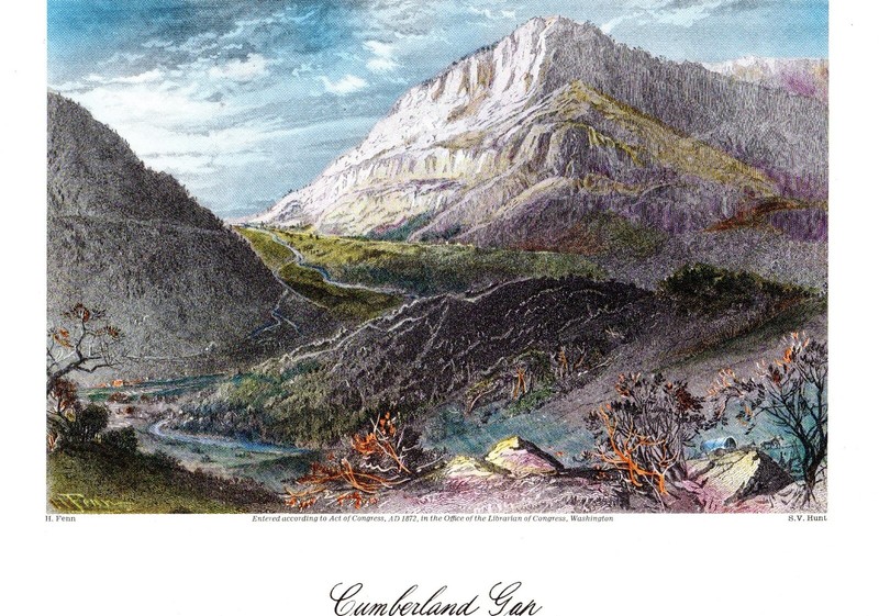 «Cumberland Gap» 1872 reproduction of Harry Fenn classic 1974