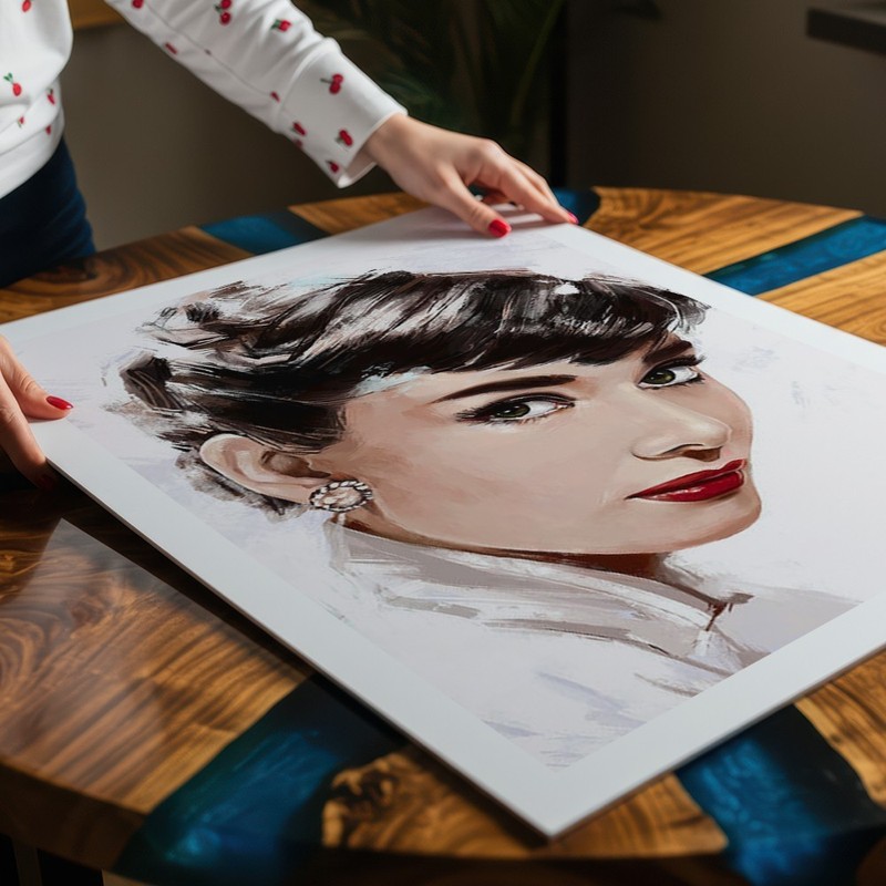 Audrey Hepburn A3 Artwork Print Movies Film Icon Poster Wall Art Decor
