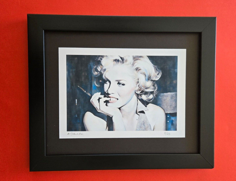 🔥ALEXANDER DULAC | MARILYN MONROE Hand Signed Authentic Print Edition X/25 COA