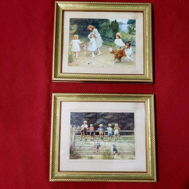 2 Frame Pics Printed in England S. Coleman Bottom up & Elsley Love at First Sign