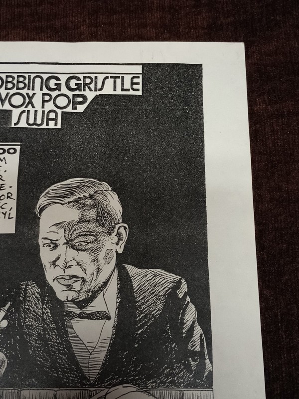 RAYMOND PETTIBON Original Flyer Throbbing Gristle Punk Flyer 100% Original Calif gallery