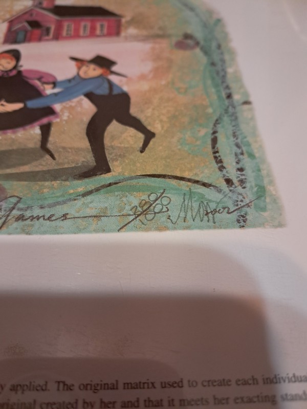 P. Buckley Moss SOLD OUT - School Yard Games #380 1025 Limited Edition Signed gallery