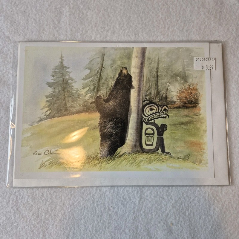 Sue Coleman Bear Haida Salish Art Greeting Card Print