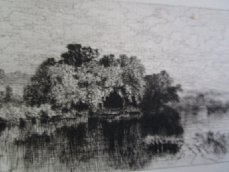 Albert F Bellows Antique Etching Old Mill-Pond at Windsor 218/250 Holland Paper gallery