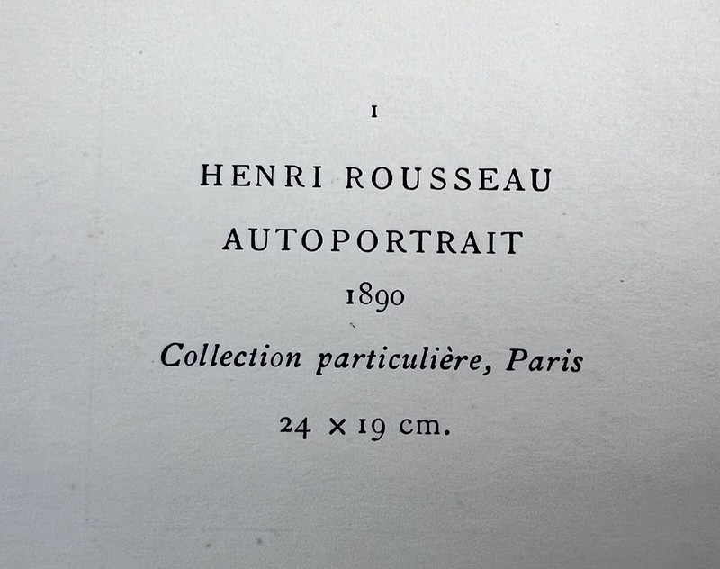 Vintage 1890 Henri Rousseau Auto Portrait with Lamp Art Print Paris 19 x 24 cm. gallery