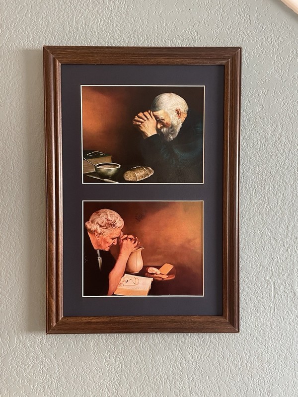 “Grace” and “Gratitude” 22” x 15” | Textured Oil Painting Style Prints