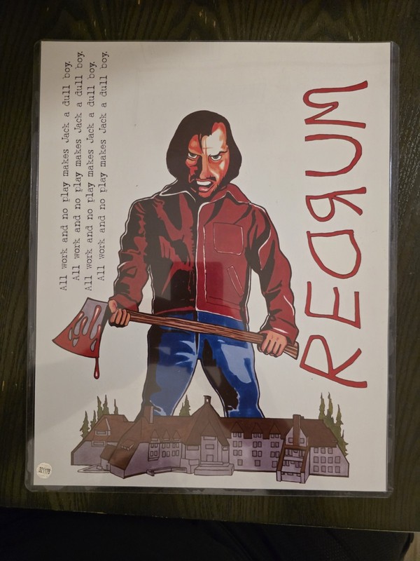 Shinning Redrum. By Jason McCorkle Art Print. Limited Edition.