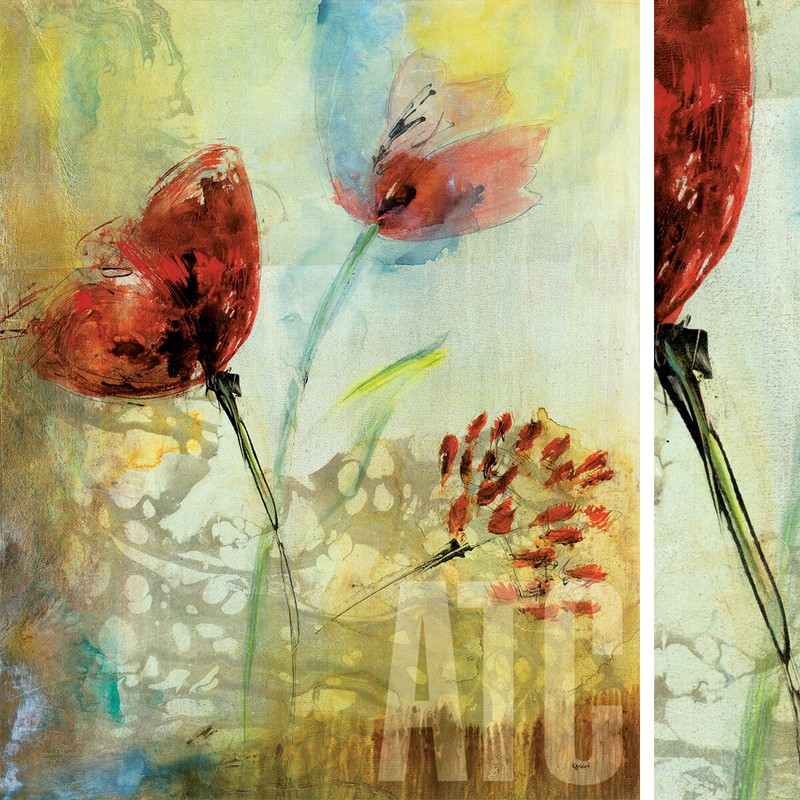SWING DANCE I (24W»x30H») & SWING DANCE II (24W»x30H») SET by KANNON 2PC CANVAS