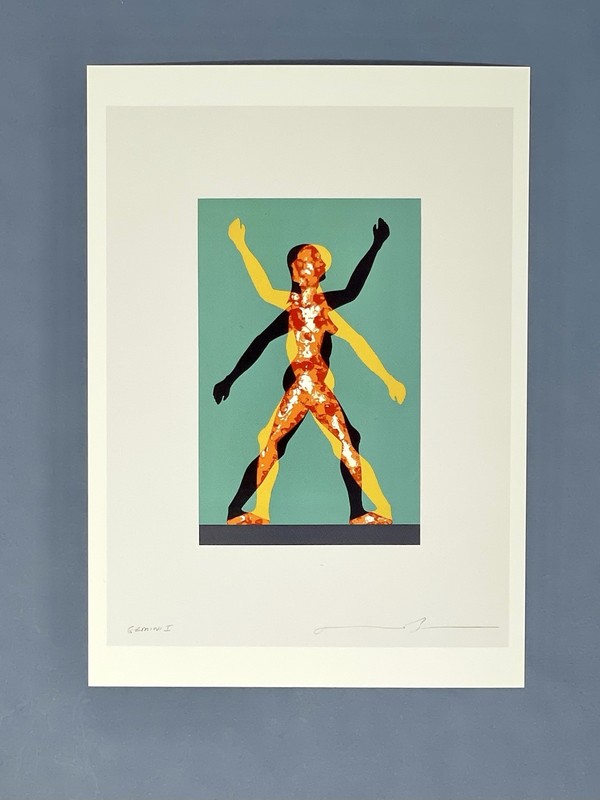 Jonathan Borofsky Art Print Card "Male/Female" 2000 Gemini G.E.L. NYC 4.25x6" gallery