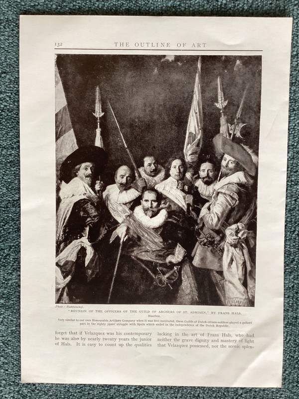 Reunion of the Officers of the Guild of Archers of St Adriaen, by F. Hals Print