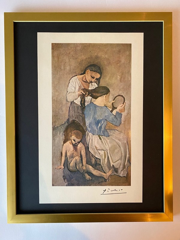 PABLO PICASSO+ ORIGINAL 1954 + SIGNED + HAND TIPPED & FRAMED | THE BATH